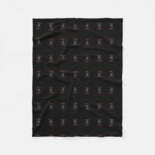 Schwarze Fleece-Decke Stamm-Levis, klein Fleecedecke