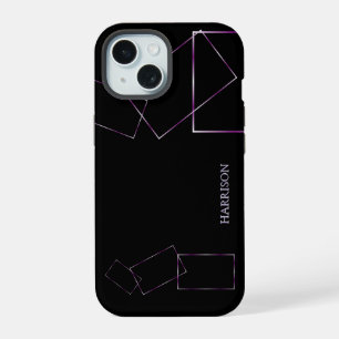 Schwarze Flieder Personalisierte Handyhülle iPhone 15 Hülle