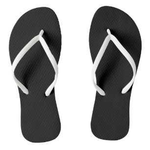 Schwarze Flip-Flops mit weißen Riemen Flip Flops