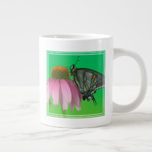 Schwarze Form des Östlichen Tigerschwalbenschwanze Jumbo-Tasse