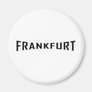 schwarze Frankfurt-Ikone Magnet