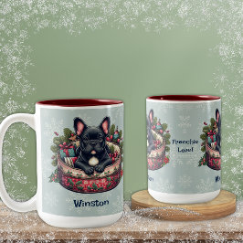 Schwarze Franzosen, in der Ferienwohnung, Hintergr Zweifarbige Tasse