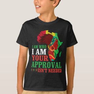 Schwarze Frau Afrikanerin Ich bin wer ich bin Dein T-Shirt