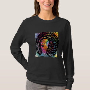 Schwarze Frau Afro Melanin Pride Black History Mon T-Shirt
