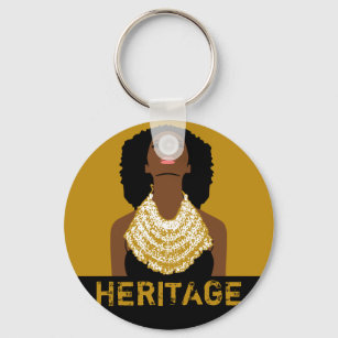 Schwarze Frau Afro Stammes Nekklace AFRICAN Erbe Schlüsselanhänger