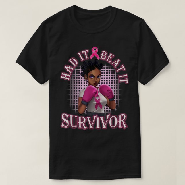 Schwarze Frau hatte es geschlagen, weil sie Brustk T-Shirt (Design vorne)