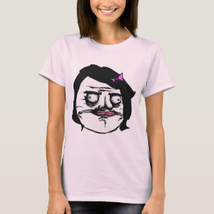 Schwarze Frau ich Gusta Comic-Raserei-Gesicht Meme T-Shirt