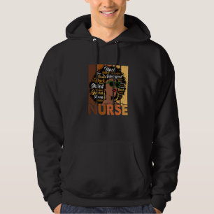 Schwarze Frau Krankenschwester Afro Melanin Coole Hoodie
