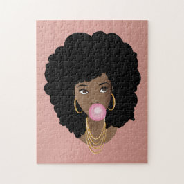 Schwarze Frau Poppen Pink Bubblegum, rosa