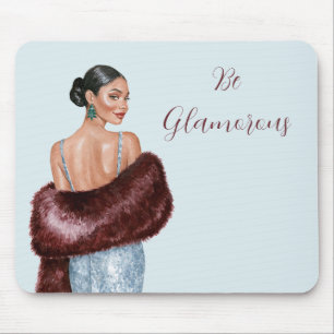 Schwarze Frau sei glamourös Mousepad