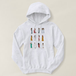 Schwarze Frau Zodiac Astrologie Hoodie