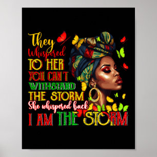 Schwarze Frauen Afrikanisches Melanin Schwarze Ges Poster