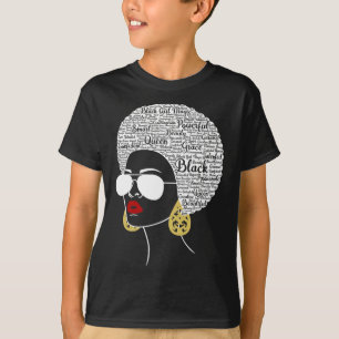 Schwarze Frauen Afro American Black History Month T-Shirt