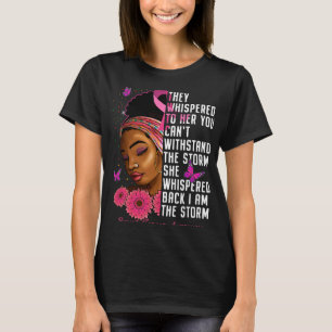 Schwarze Frauen Brustkrebs im Sturm Oc T-Shirt
