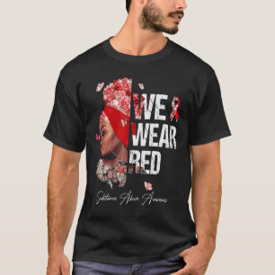 Schwarze Frauen, die wir mit roter Substanz Missbr T-Shirt