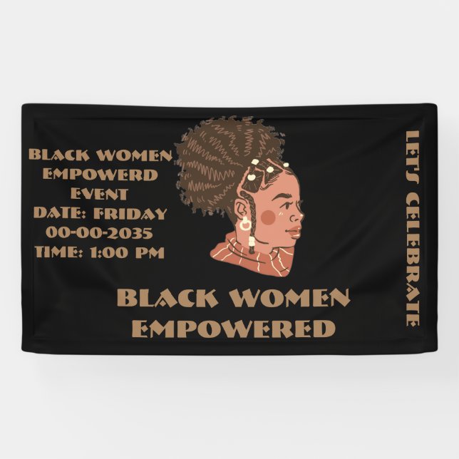 Schwarze Frauen geeint Banner (Horizontal)