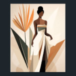 Schwarze Frauen gesichtslose Wand Art Deco Poster<br><div class="desc">Dieses Design wurde durch digitale Kunst erstellt,  Sie können es personalisieren,  indem Sie auf die Schaltfläche Anpassen klicken und einen Namen,  Initialen oder Ihre gewünschten Wörter hinzufügen.</div>