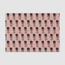 Schwarze Frauen, Gold-Schatten, schwarze Punkte, R Seidenpapier