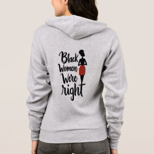 Schwarze Frauen hatten nach der Silhouette recht Hoodie