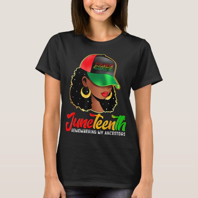 Schwarze Frauen Jungsteinzeit Erinnern an meine Vo T-Shirt (Vorderseite)
