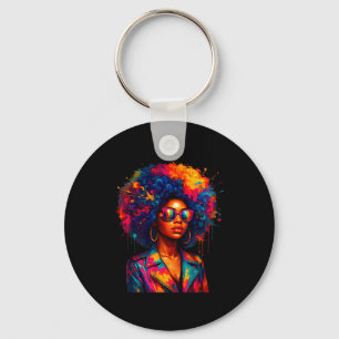 Schwarze Frauen Königin Afro Afrikanerin Melanin T Schlüsselanhänger