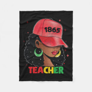 Schwarze Frauen Lehrerin Afro Melanin Schwarze Ges Fleecedecke