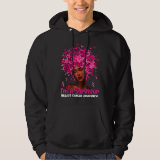 Schwarze Frauen Mädchen Ich bin ein Überlebender B Hoodie