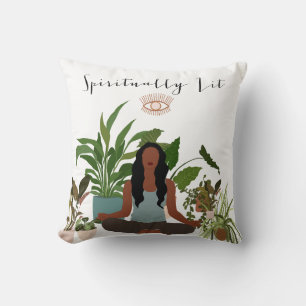 Schwarze Frauen Meditationswirbelkissen Kissen