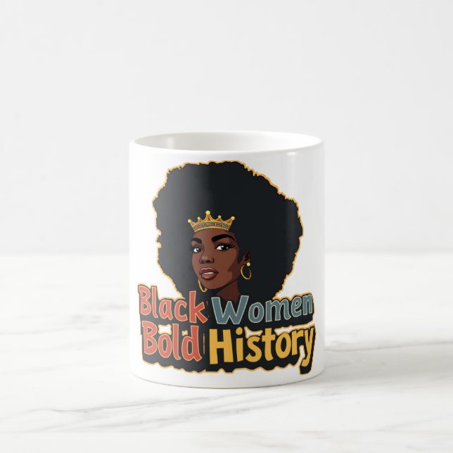 Schwarze Frauen, mutige Geschichte Kaffeetasse (Mittel)