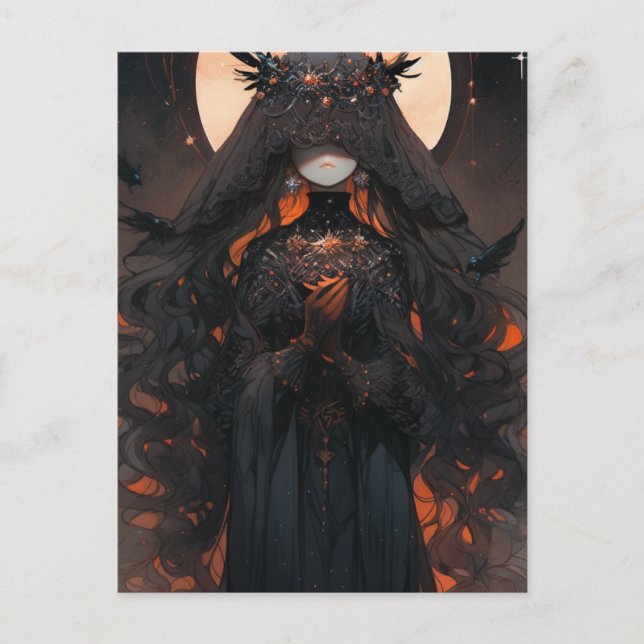 Schwarze Frauen Postkarte (Vorderseite)