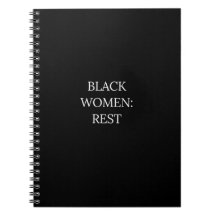 Schwarze Frauen Ruhe Notizbuch