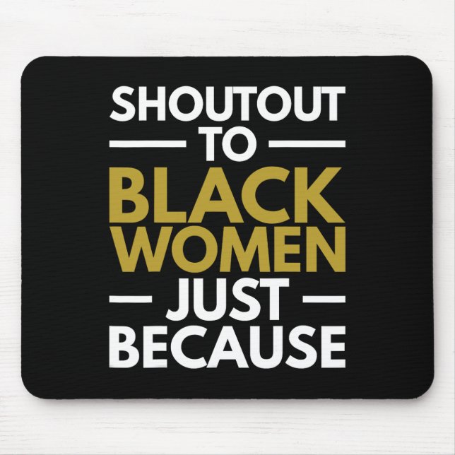 Schwarze Frauen Schwarzer Pride Melanin 2024 Mousepad (Vorne)