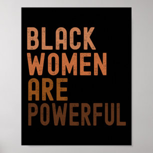 Schwarze Frauen sind mächtige Frauen des schwarzen Poster
