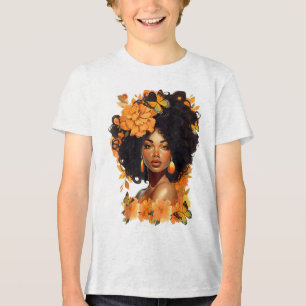 Schwarze Frauen unapologetisch Juneteenti Black Hi Tri-Blend Shirt