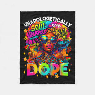 Schwarze Frauen unnachgiebig Juneteenth Schwarze G Fleecedecke