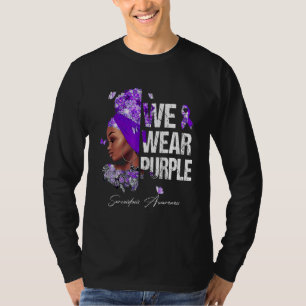 Schwarze Frauen Wir tragen Lila Sarcoidose Bewusst T-Shirt
