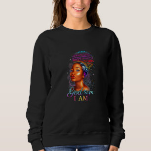 Schwarze Frauenkunst Sweatshirt