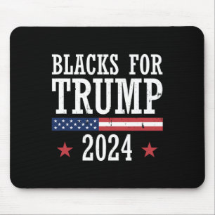 Schwarze für die Präsidentschaftswahl 2024 in Trum Mousepad