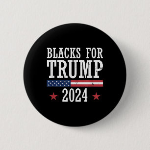 Schwarze für die Präsidentschaftswahl 2024 von Tru Button