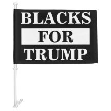 Schwarze für Trump-Autoflagge