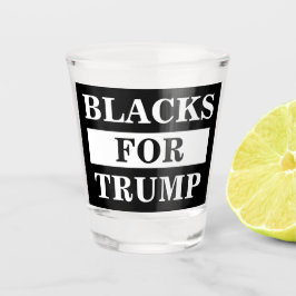 Schwarze für Trump Schnapsglas