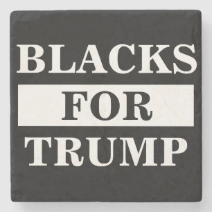 Schwarze für Trump Steinuntersetzer