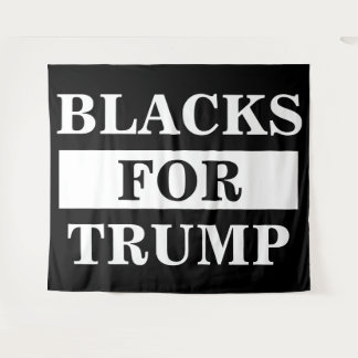 Schwarze für Trump Wandteppich