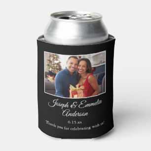 Schwarze Gastgeschenk Hochzeit Foto Paare Foto, Na Dosenkühler