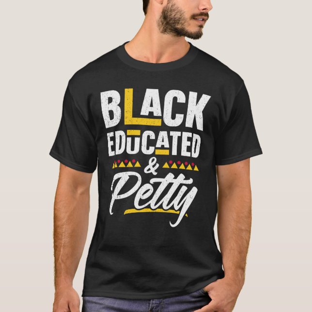 Schwarze gebildete und geringfügige schwarze T-Shirt (Vorderseite)