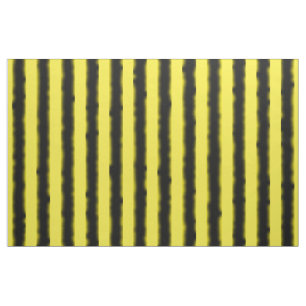 Schwarze, gelbe Bienen-Farbe Stripes Gewebe Stoff