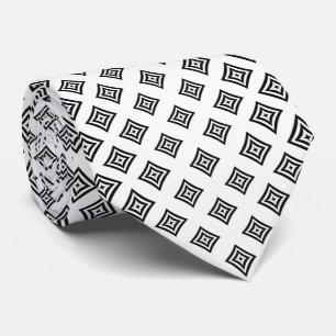 Schwarze geometrische Formen Krawatte