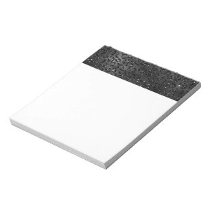 Schwarze Geparden Leopard Skin Print Muster Tier Notizblock