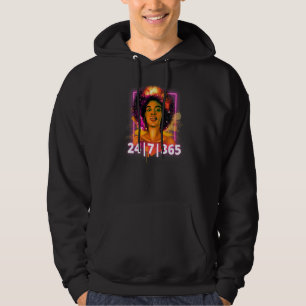 Schwarze Geschichte 247365 Mächtige Schwarze Mädch Hoodie