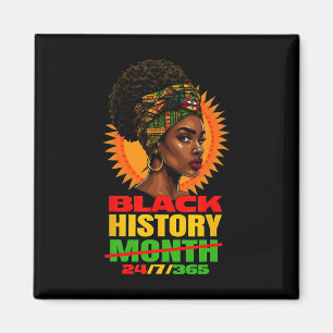 Schwarze Geschichte 247365 Melanin Juneteenth Afri Magnet